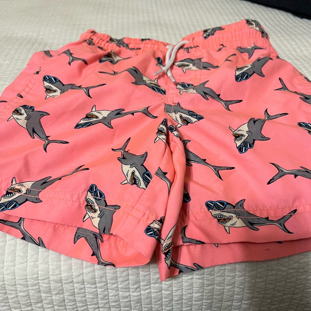 Old Navy Coral Shark Pattern Swim Shorts